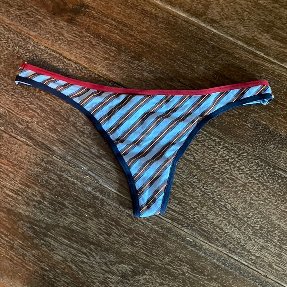 Pink thong panties.